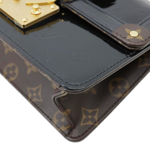 LOUIS VUITTON Wynwood Monogram Vernis Leather Crossbody Bag Black