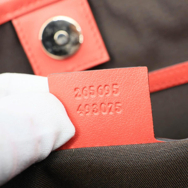 GUCCI Joy Medium GG Leather Tote Bag Red 265695