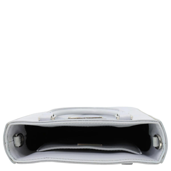 PRADA Mini Spazzolato Leather Tote Bag Grey