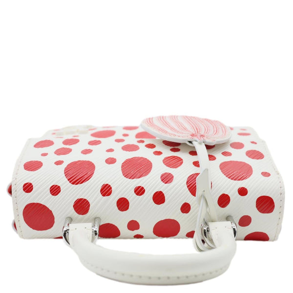 LOUIS VUITTON LV x YK Cluny Mini Monogram Kusama Epi Leather Shoulder Bag Red