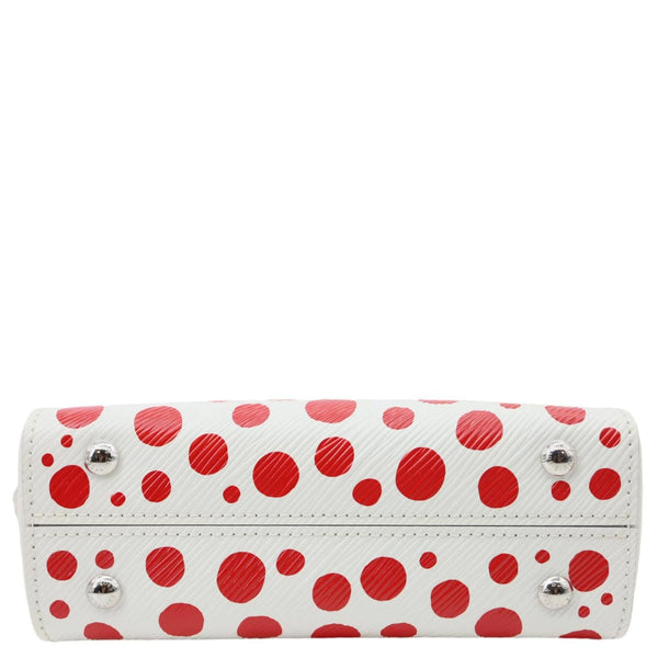 LOUIS VUITTON LV x YK Cluny Mini Monogram Kusama Epi Leather Shoulder Bag Red