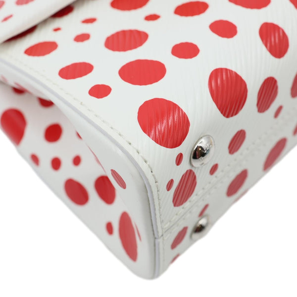 LOUIS VUITTON LV x YK Cluny Mini Monogram Kusama Epi Leather Shoulder Bag Red