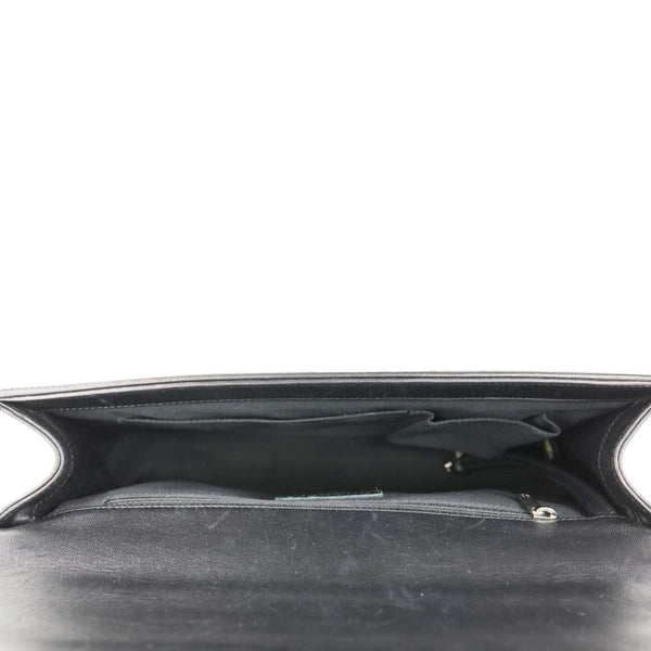 CHANEL Boy Flap Large Quilted Leather Crossbody Bag Black