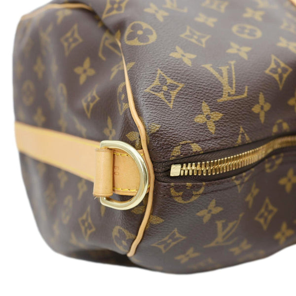LOUIS VUITTON Keepall 50 Bandouliere Monogram Canvas Travel Bag Brown