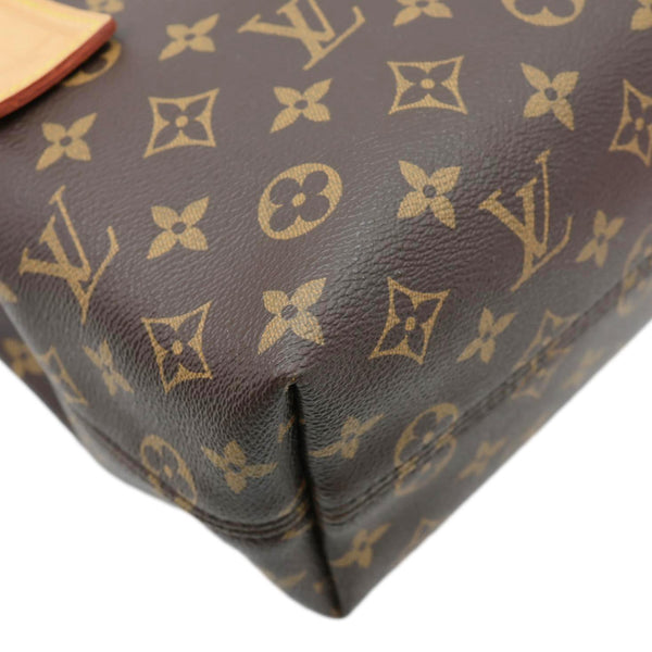 LOUIS VUITTON Graceful PM Monogram Canvas Hobo Bag Brown