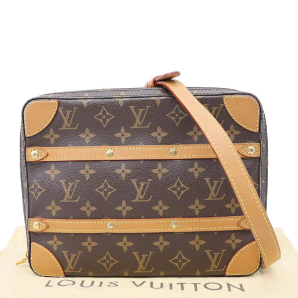 LOUIS VUITTON Soft Trunk PM Monogram Canvas Messenger Bag Brown