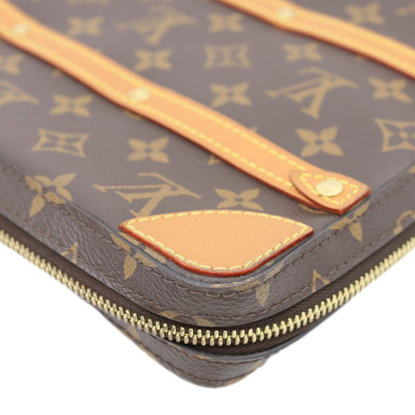 LOUIS VUITTON Soft Trunk PM Monogram Canvas Messenger Bag Brown