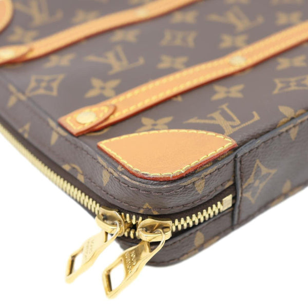 LOUIS VUITTON Soft Trunk PM Monogram Canvas Messenger Bag Brown