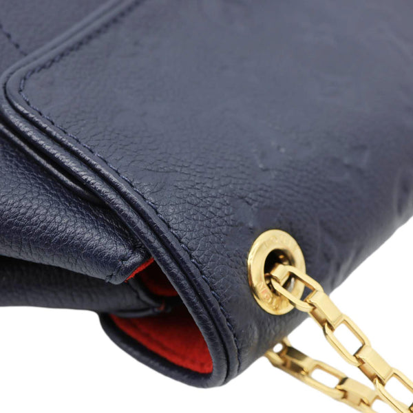 LOUIS VUITTON Saint Germain PM Monogram Empreinte Leather Shoulder Bag Marine