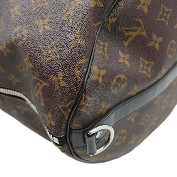LOUIS VUITTON Keepall 55 Bandouliere Monogram Canvas Travel Bag Black