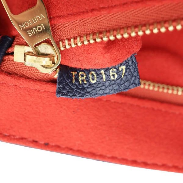 LOUIS VUITTON Saint Germain PM Monogram Empreinte Leather Shoulder Bag Marine