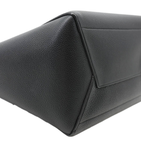 CELINE Sangle Bucket Soft Grained Calfskin Tote Bag Black