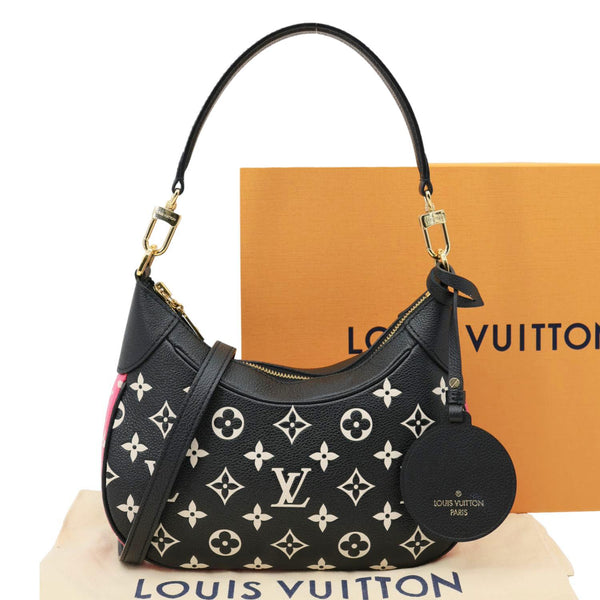 LOUIS VUITTON Bagatelle NM Spring In The City Empreinte Monogram Leather Shoulder Bag Pink