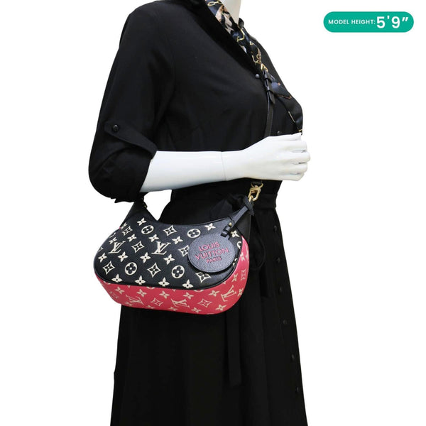 LOUIS VUITTON Bagatelle NM Spring In The City Empreinte Monogram Leather Shoulder Bag Pink