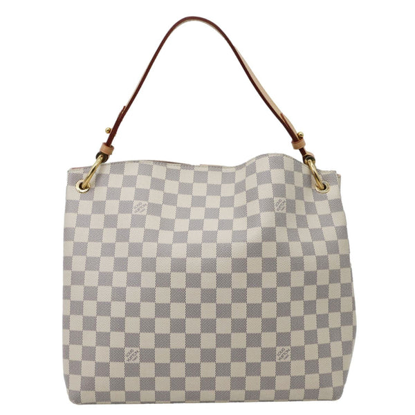 LOUIS VUITTON Graceful PM Damier Azur Tote Bag Rose Ballerine