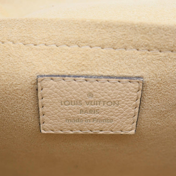 LOUIS VUITTON MyLockMe Fleurs BB Leather Chain Shoulder Bag Cream