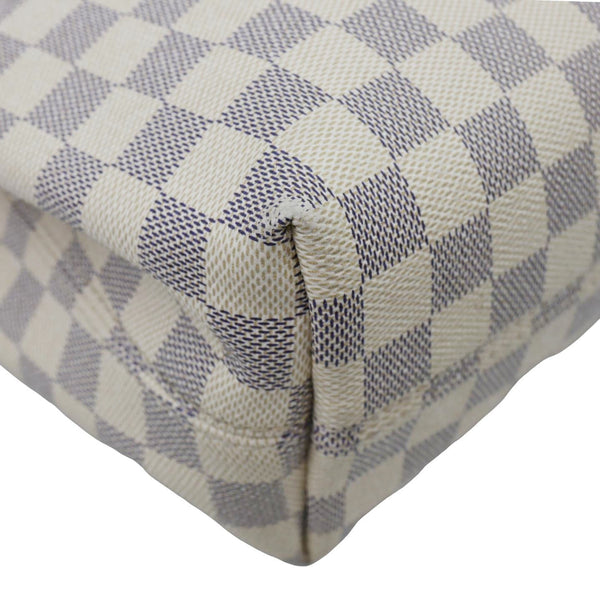 LOUIS VUITTON Graceful PM Damier Azur Tote Bag Rose Ballerine