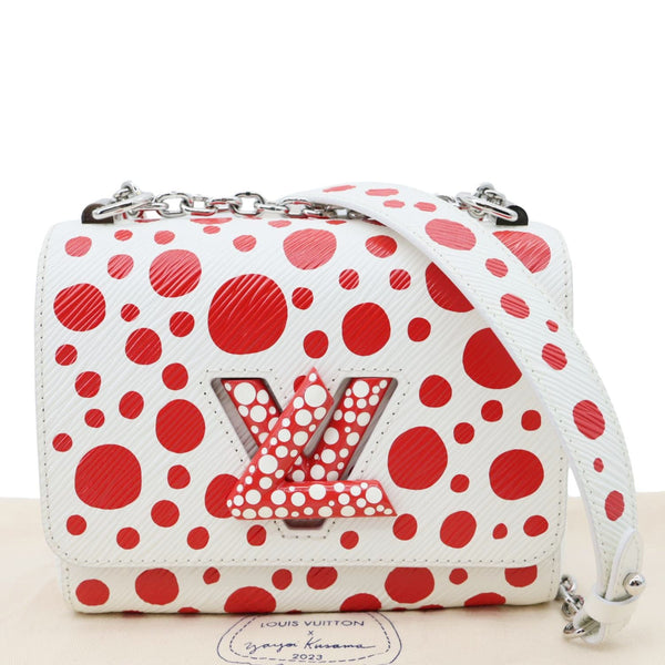 LOUIS VUITTON LV X YK Twist PM Infinity Dots Epi Leather Crossbody Bag Red