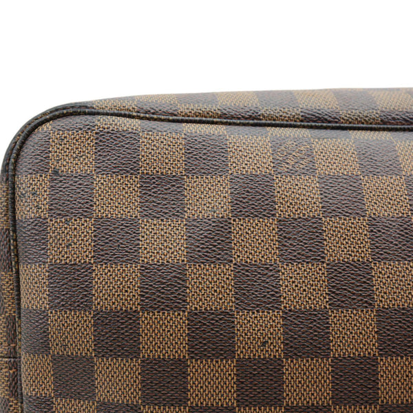 LOUIS VUITTON Neverfull GM Damier Ebene Shoulder Bag Brown