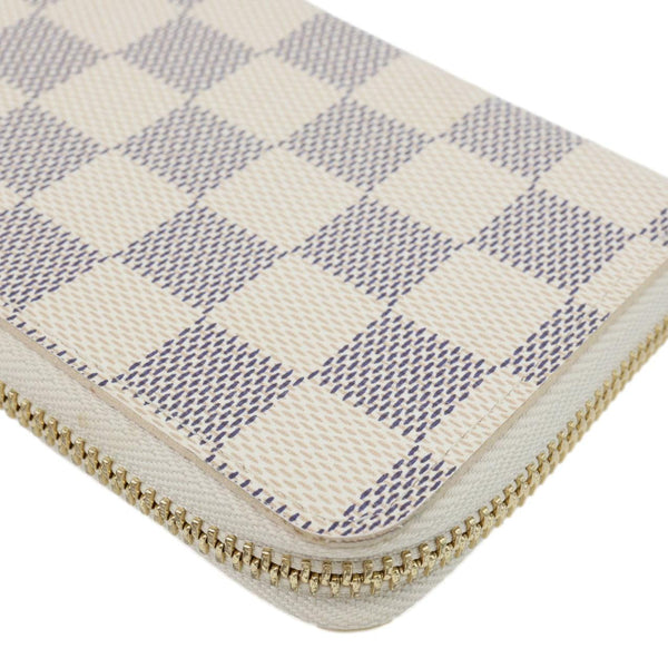 LOUIS VUITTON Clemence Damier Azur Wallet Rose Ballerine