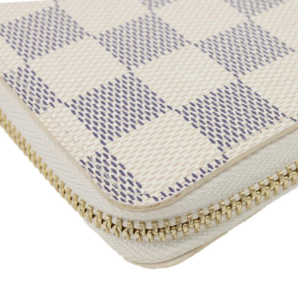 LOUIS VUITTON Clemence Damier Azur Wallet Rose Ballerine