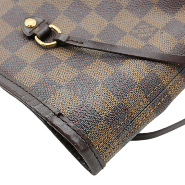 LOUIS VUITTON Neverfull GM Damier Ebene Shoulder Bag Brown