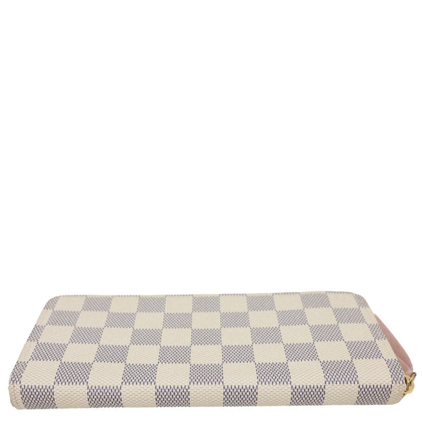 LOUIS VUITTON Clemence Damier Azur Wallet Rose Ballerine
