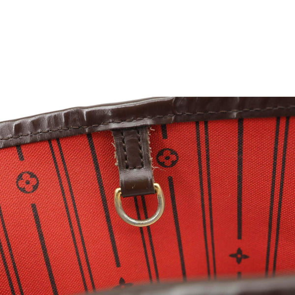 LOUIS VUITTON Neverfull GM Damier Ebene Shoulder Bag Brown