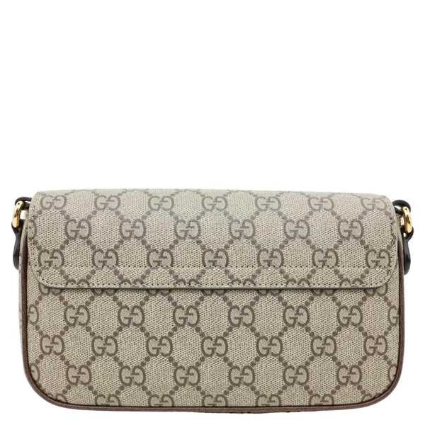 GUCCI Ophidia Envelope GG Supreme Canvas Web Shoulder Bag Beige 764961