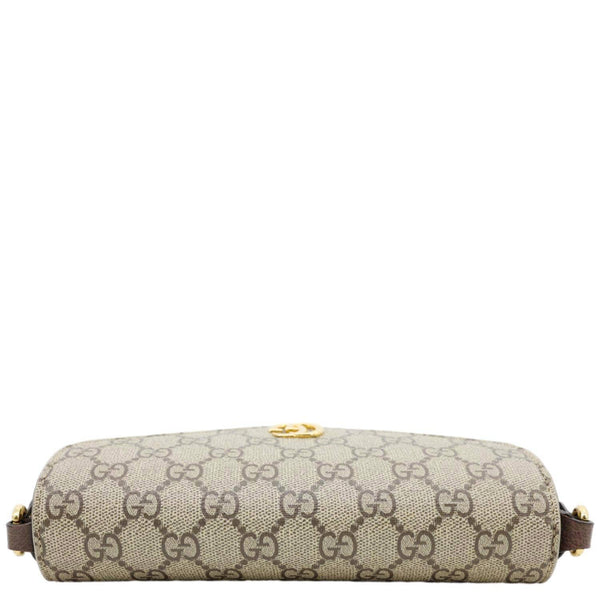 GUCCI Ophidia Envelope GG Supreme Canvas Web Shoulder Bag Beige 764961
