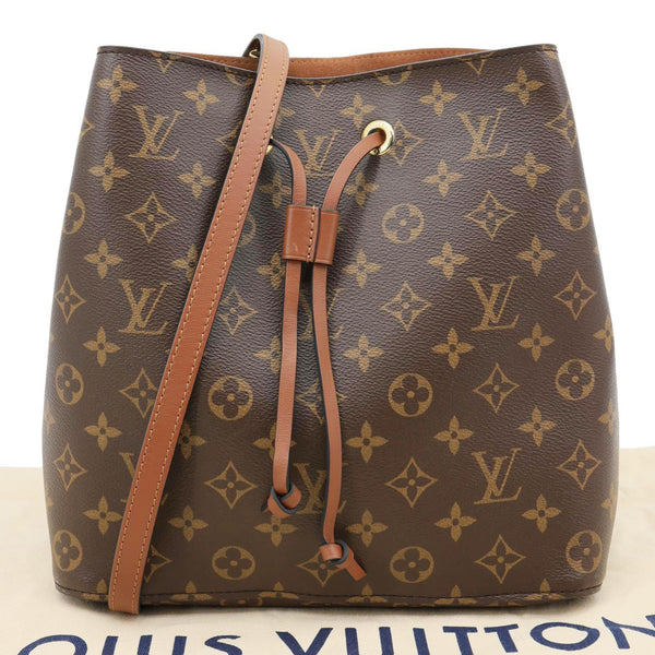 LOUIS VUITTON Neonoe MM Monogram Canvas Shoulder Bag Brown