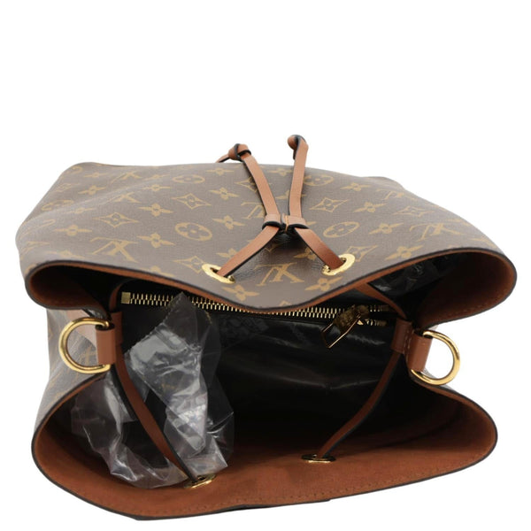 LOUIS VUITTON Neonoe MM Monogram Canvas Shoulder Bag Brown