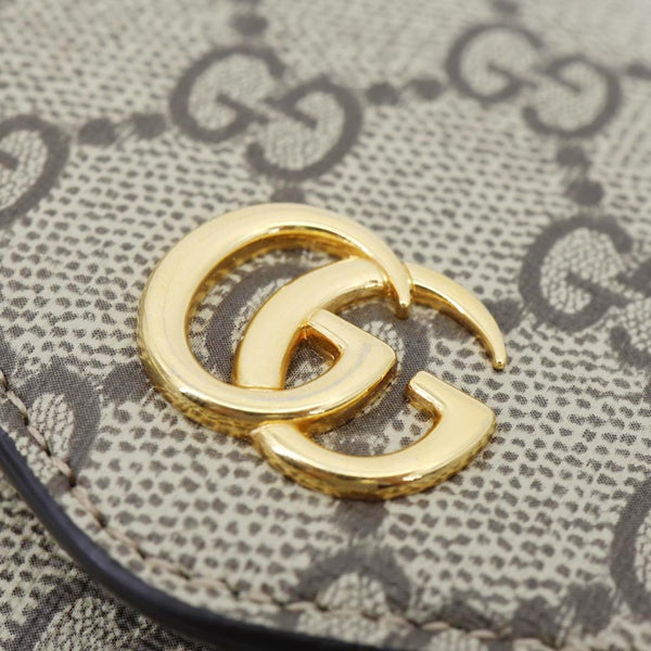 GUCCI Ophidia Envelope GG Supreme Canvas Web Shoulder Bag Beige 764961