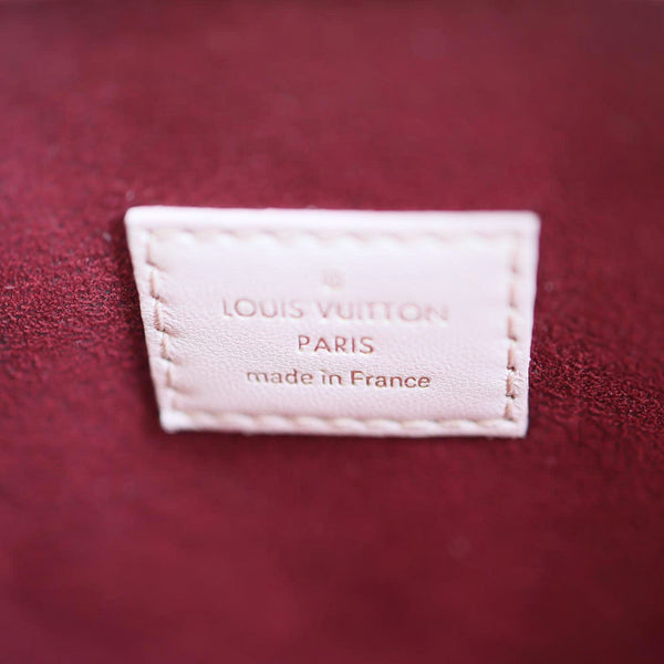 LOUIS VUITTON Coussin PM Monogram Embossed Leather Shoulder Bag Pink