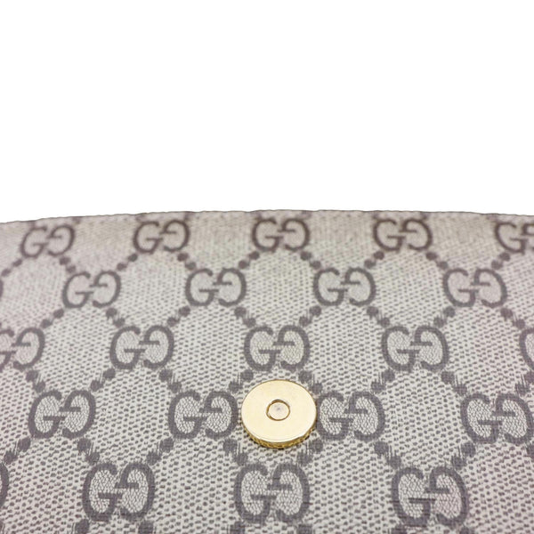 GUCCI Ophidia Envelope GG Supreme Canvas Web Shoulder Bag Beige 764961