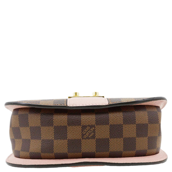 LOUIS VUITTON Wight Damier Ebene Shoulder Bag Rose Ballerine