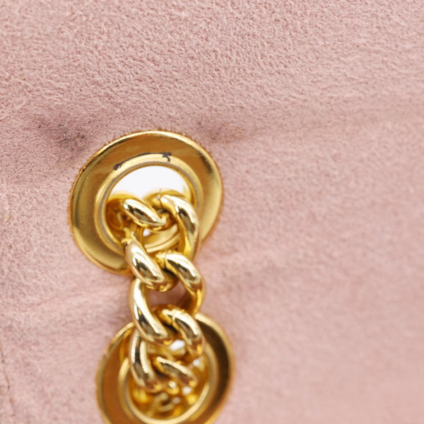 LOUIS VUITTON Wight Damier Ebene Shoulder Bag Rose Ballerine