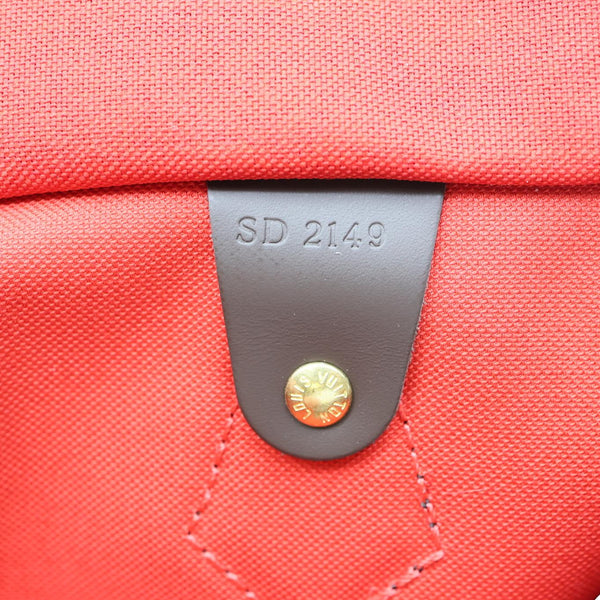 LOUIS VUITTON Speedy 30 Damier Ebene Satchel Bag Brown