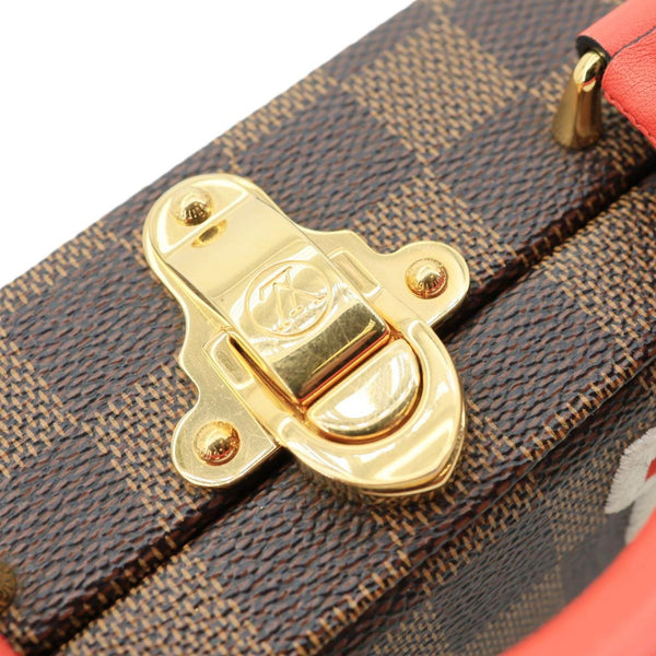 LOUIS VUITTON Stories Box Patches Damier Ebene Shoulder Bag Brown