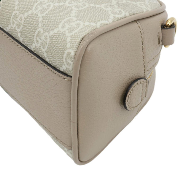 GUCCI Ophidia GG Supreme Canvas Top Handle Crossbody Bag Off White 724606
