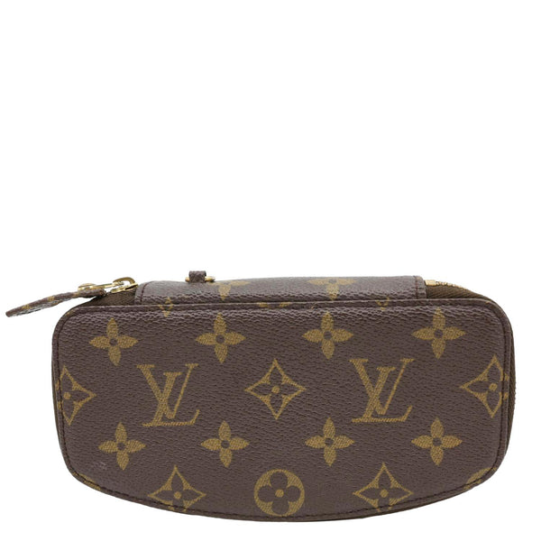 LOUIS VUITTON Monte Carlo Monogram Canvas Jewelry Case Brown