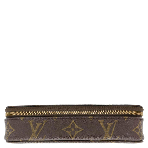 LOUIS VUITTON Monte Carlo Monogram Canvas Jewelry Case Brown