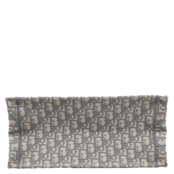 CHRISTIAN DIOR Book Medium Oblique Canvas Tote Bag Grey
