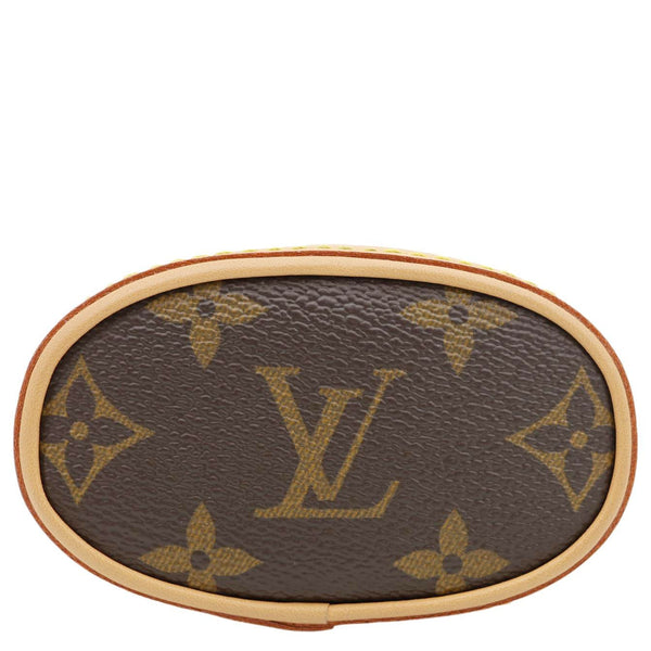 LOUIS VUITTON Fold Me Pouch Monogram Canvas Shoulder Bag Brown