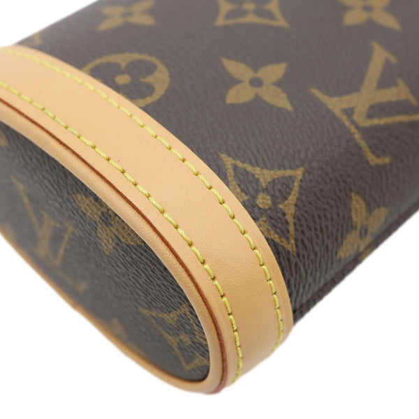 LOUIS VUITTON Fold Me Pouch Monogram Canvas Shoulder Bag Brown