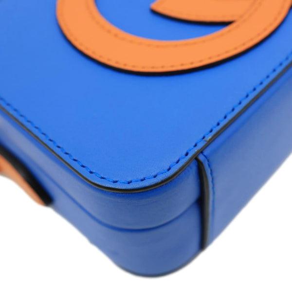 GUCCI Interlocking G Eclipse Leather Crossbody Bag Blue 658230