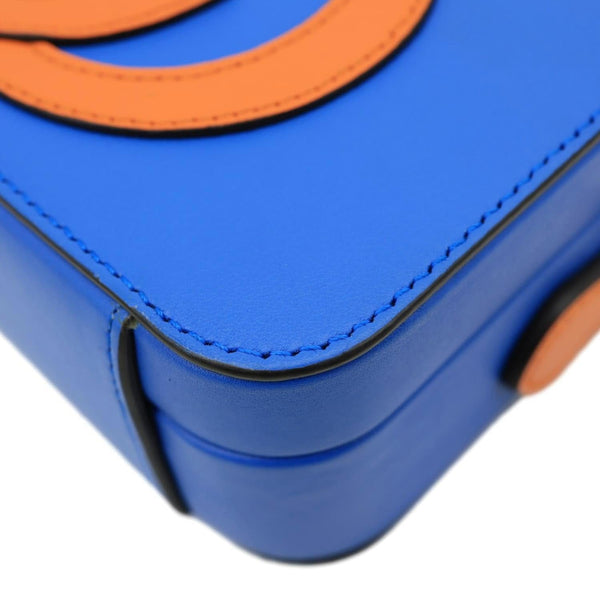 GUCCI Interlocking G Eclipse Leather Crossbody Bag Blue 658230