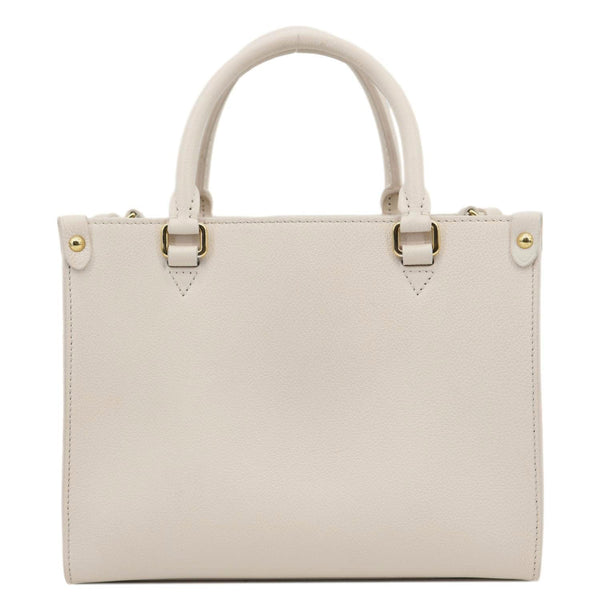 LOUIS VUITTON Lock & Go Grained Calf Leather Shoulder Bag Quartz