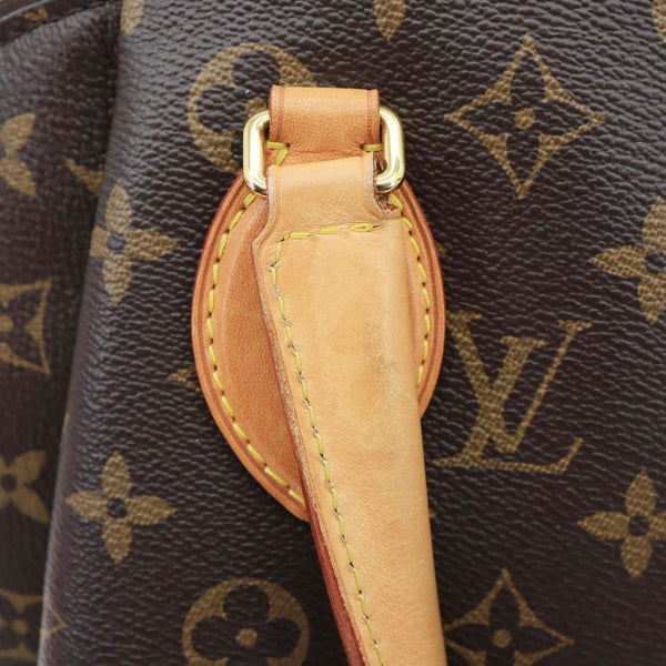 LOUIS VUITTON Rivoli MM NM Monogram Canvas Satchel Bag Brown