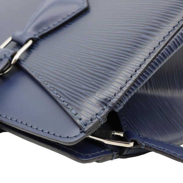 LOUIS VUITTON Soufflot NM MM Epi Leather Crossbody Bag Navy Blue